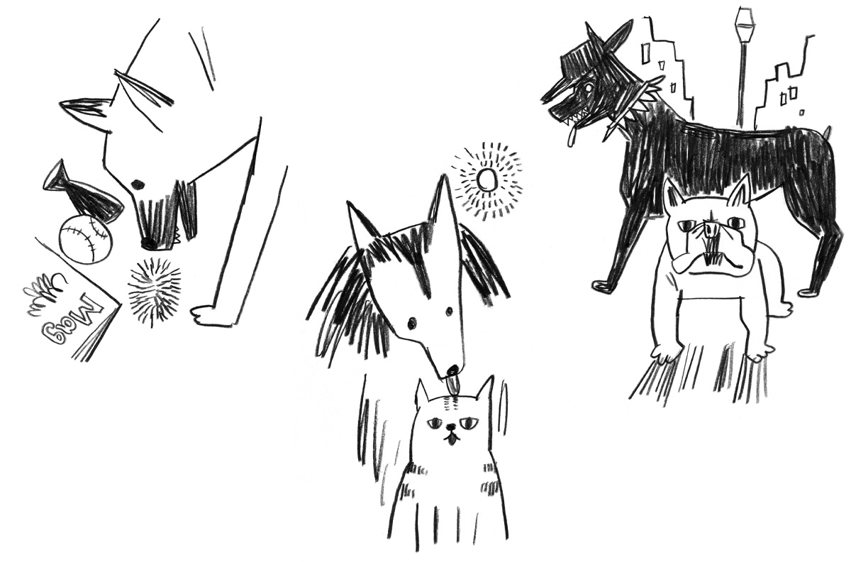 愛犬幸福論イラスト