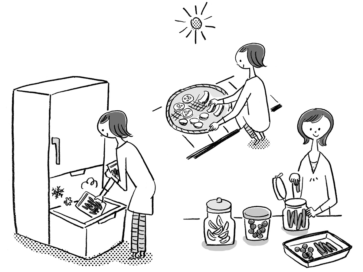 野菜食べきりレシピ130イラスト