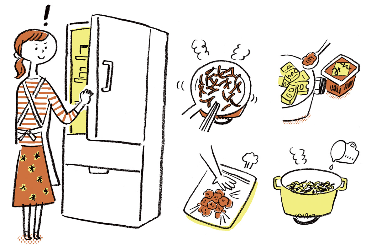 かんたん便利な作りおきレシピイラスト