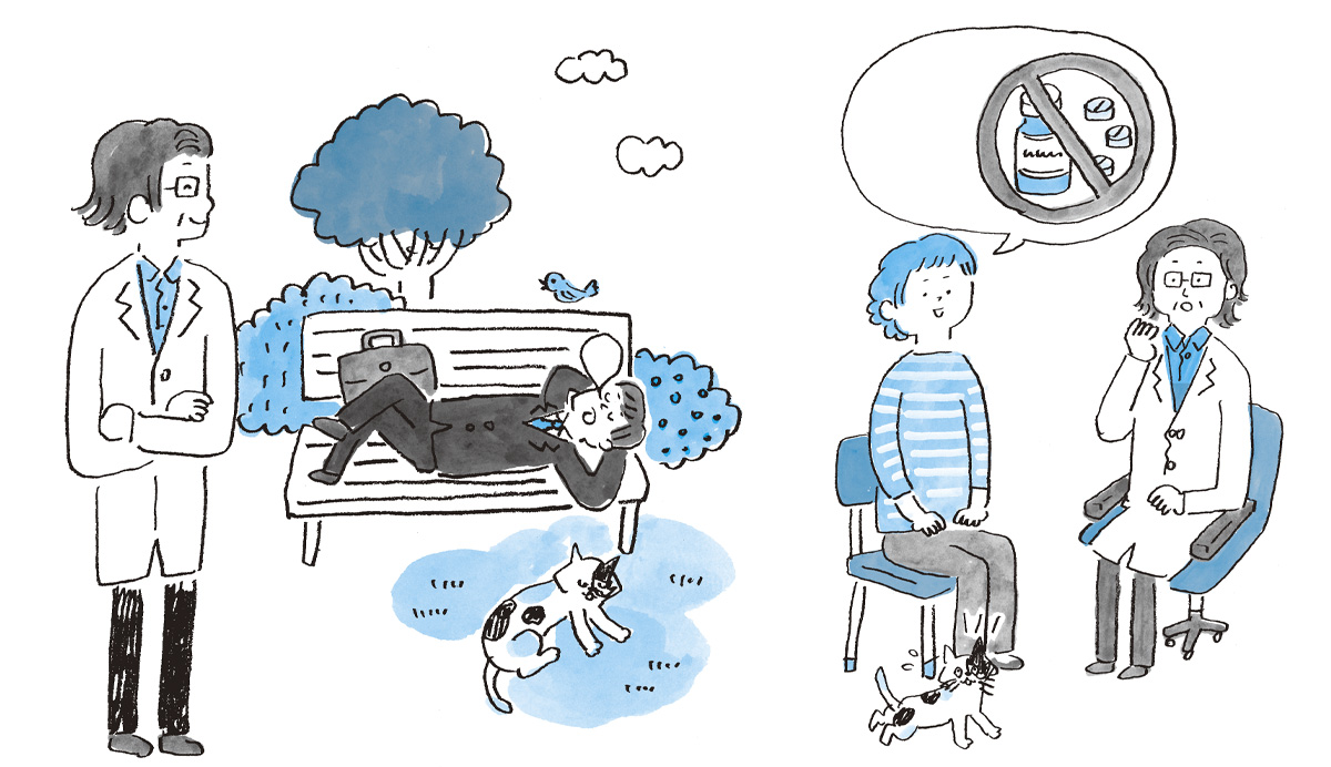 医者の9割はうつを治せないイラスト
