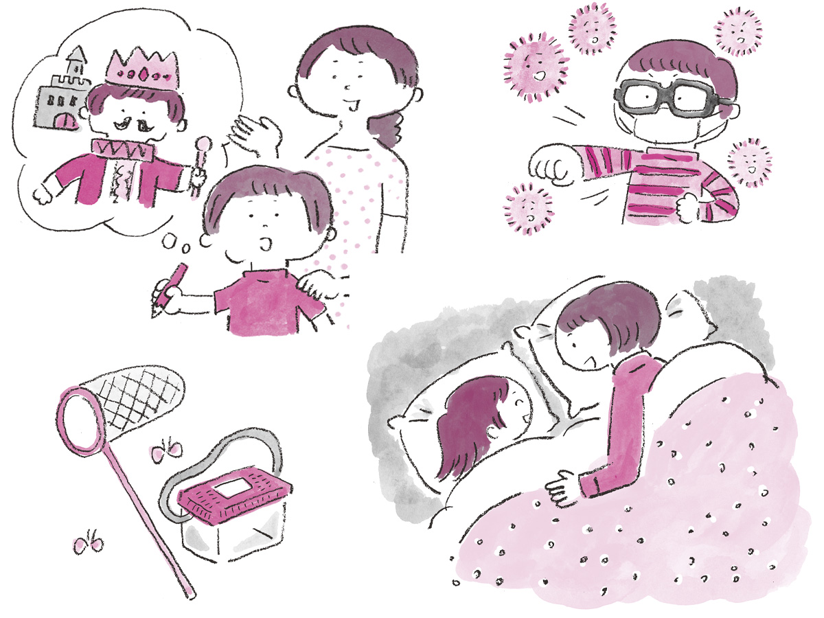 子育てQ＆A こんなとき、どうすれば？イラスト