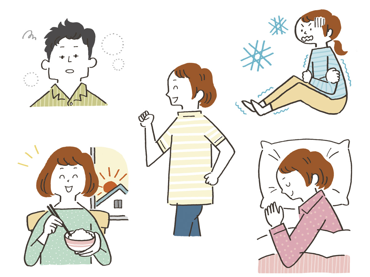 自律神経がみるみる整う大人のぬり絵イラスト