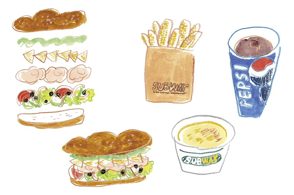 SUBWAYタペストリー