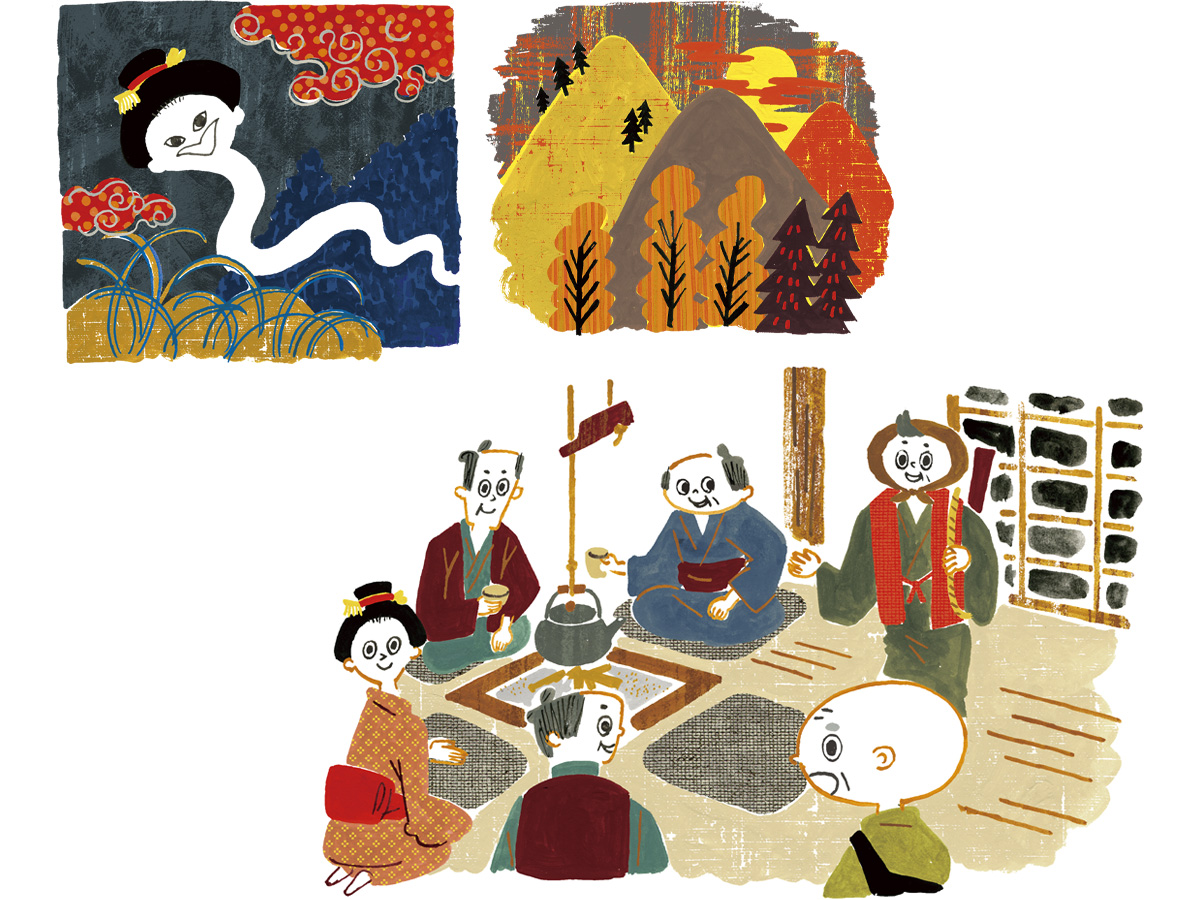 おばけばなしイラスト