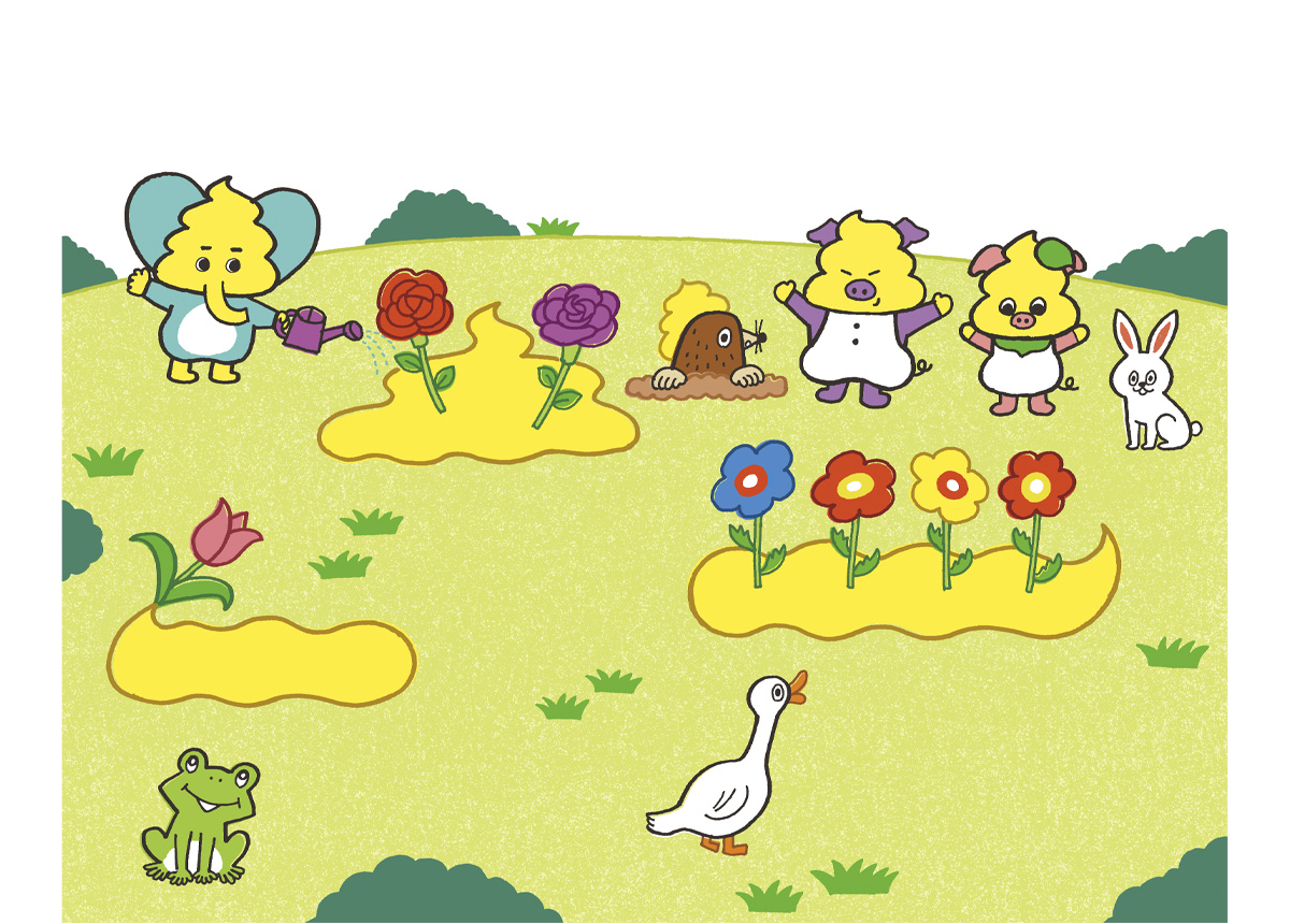 うんこドリルイラスト