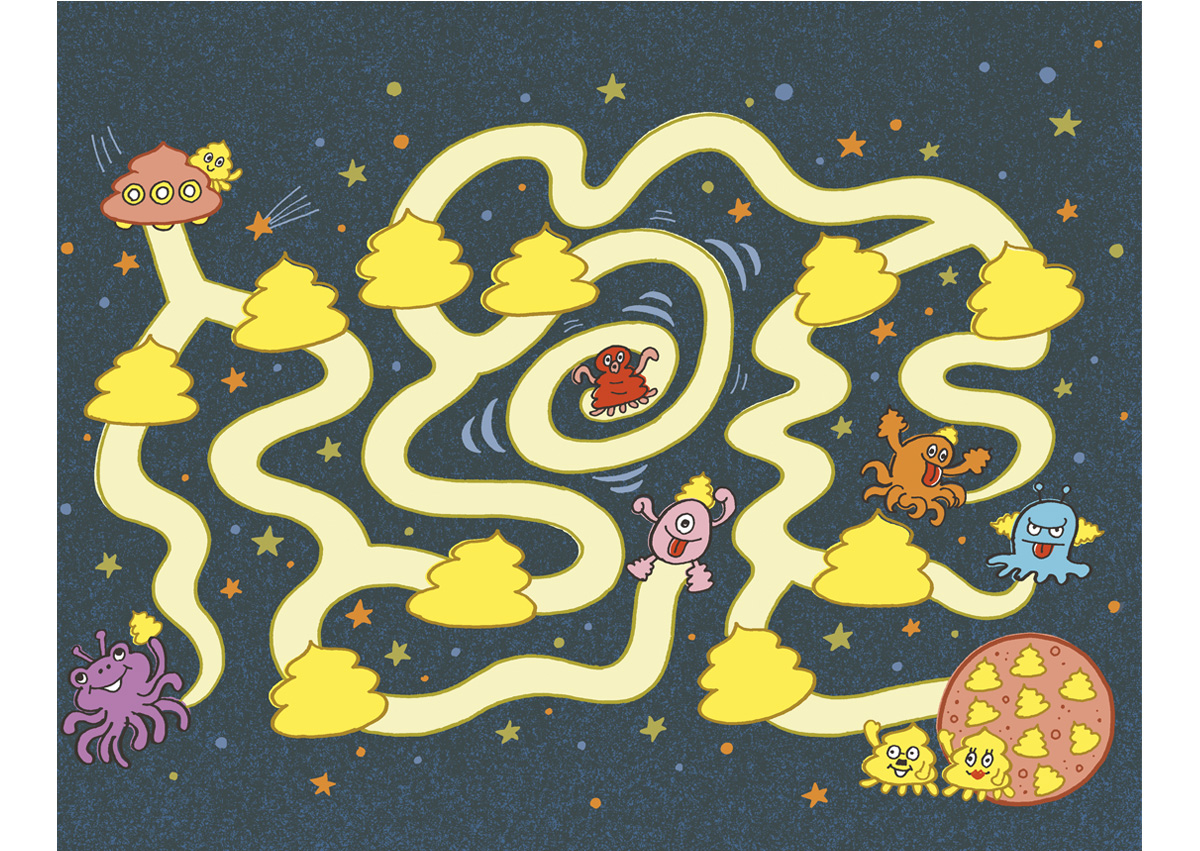 うんこドリルイラスト