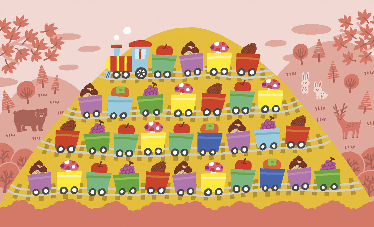 じゃんぷタッチカレンダーイラスト